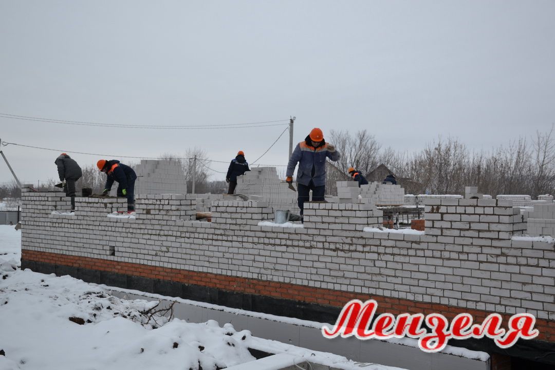 В Мензелинске подняли первый этаж здания детского сада