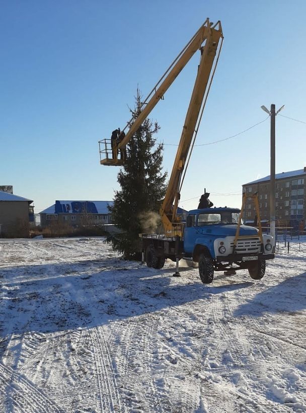 Город Мензелинск готовится к Новому году