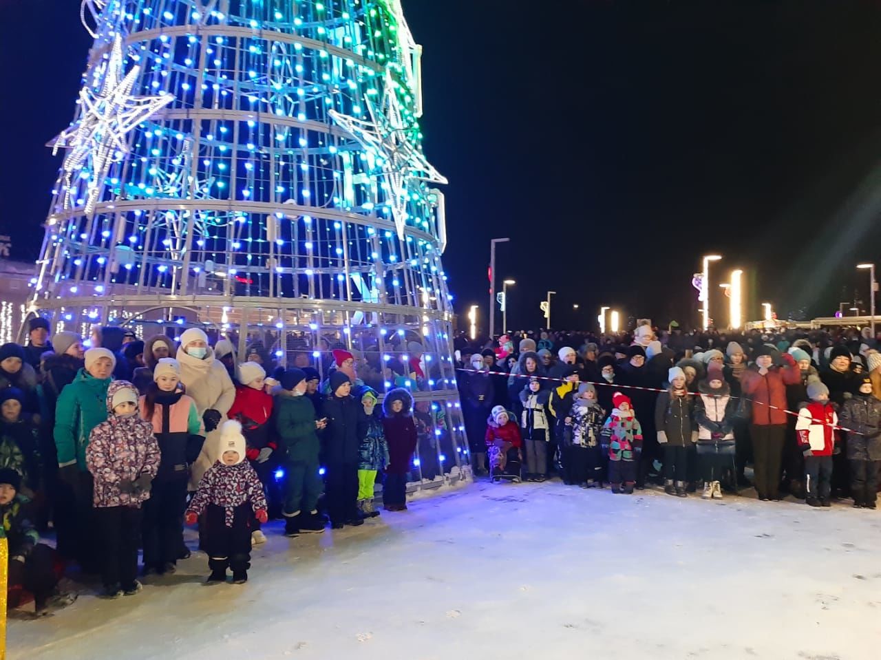 В Мензелинске прогремел новогодний салют