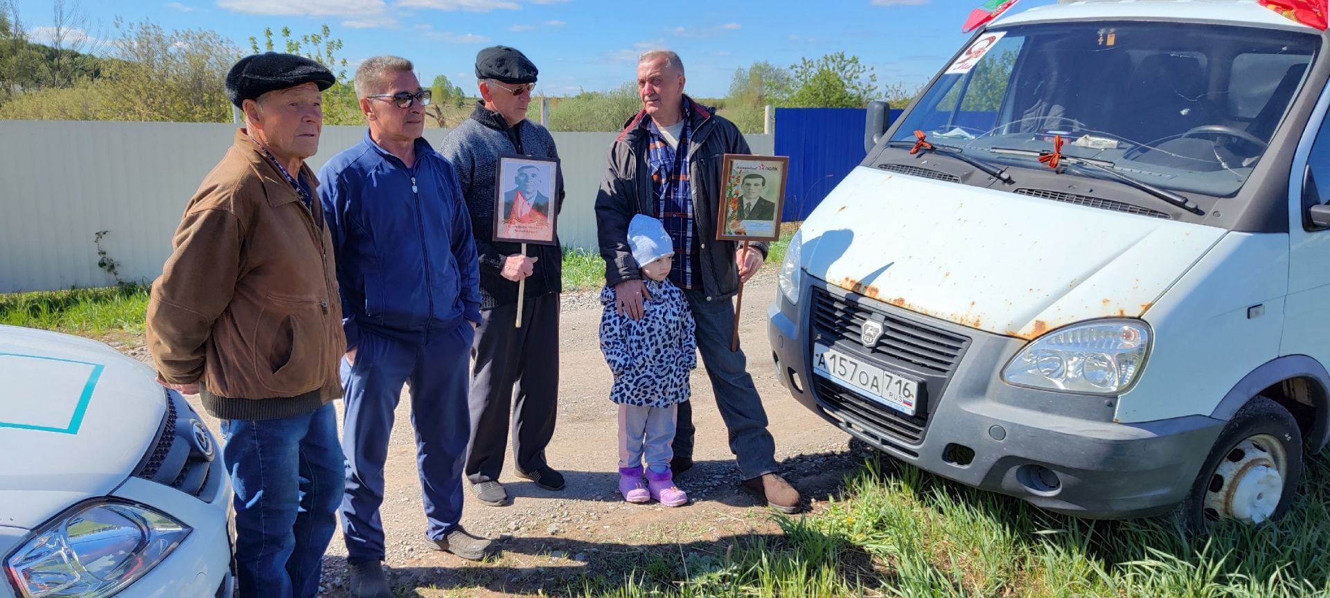 Автопробег объединил праздник Победы, который прошел в селах Фионовка, Коноваловка, Топасево, Канонерка