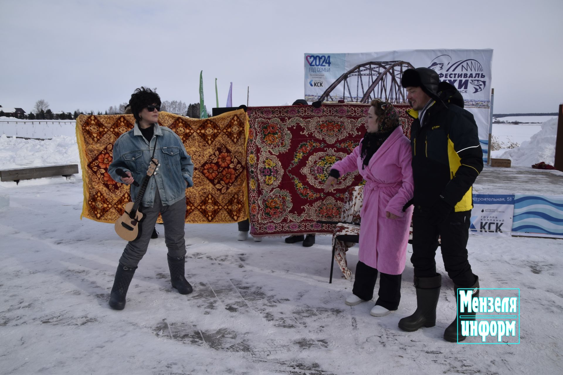 В Мензелинске на высоком уровне прошли Соревнования по подледной рыбалке и Фестиваль ухи