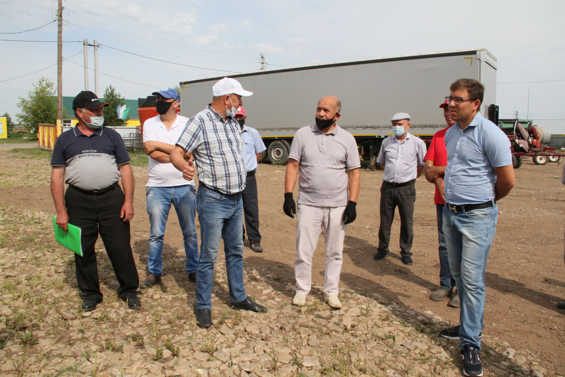 Приёмка комбайнов в Мензелинском районе