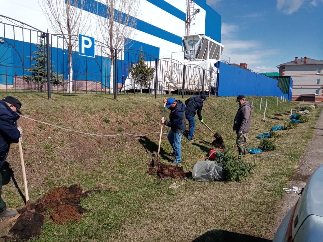 В Мензелинске продолжаются субботники