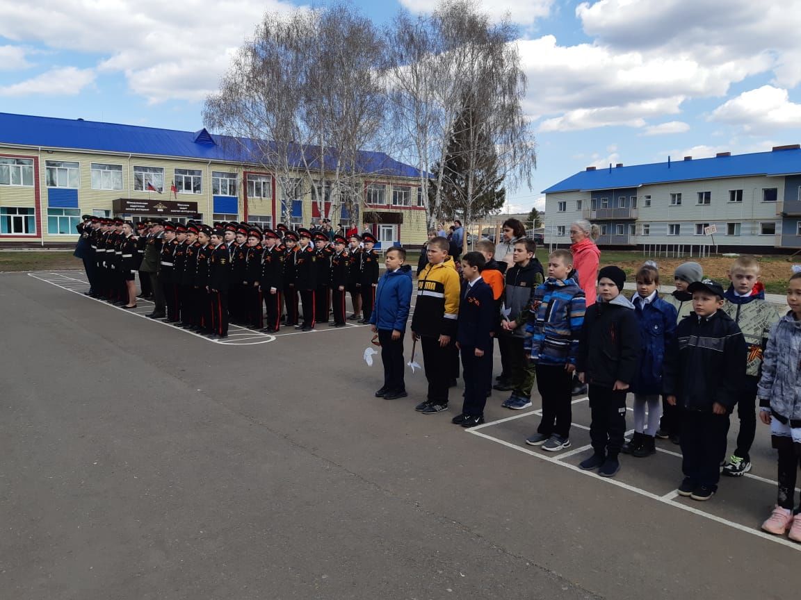 30 апреля в кадетской школе-интернат прошел митинг посвященный Дню Победы