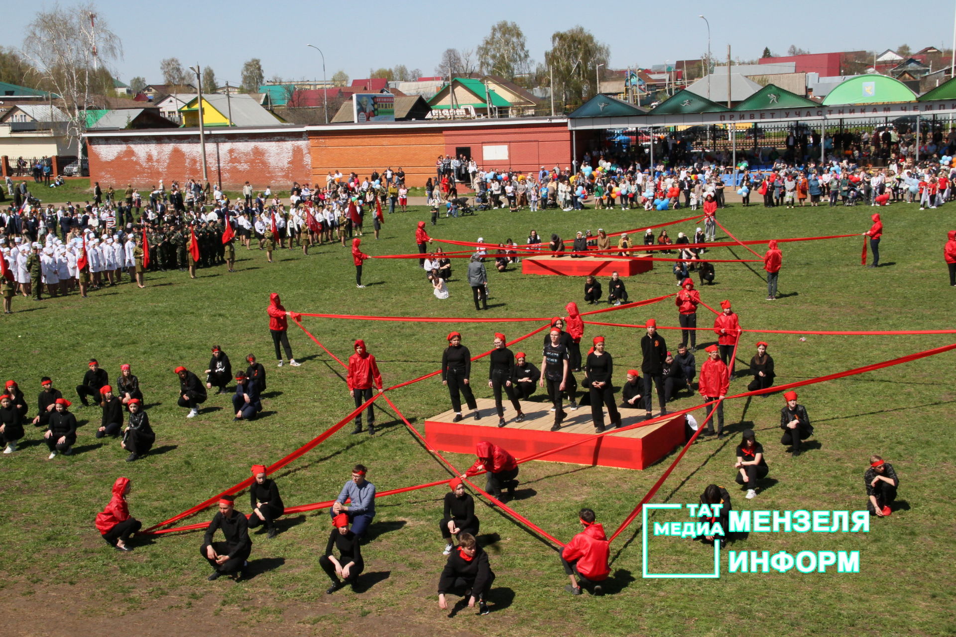 Театрализованное представление в честь Дня Победы в Мензелинске