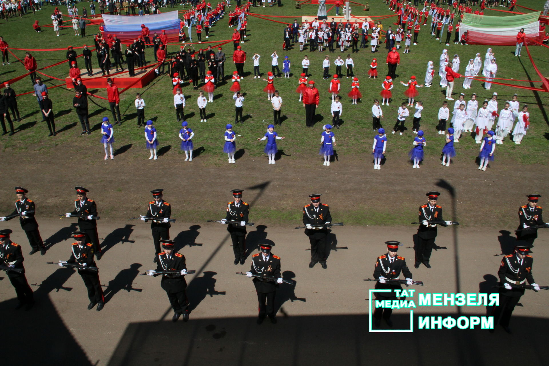 Выступление кадетов на Параде Победы в Мензелинске