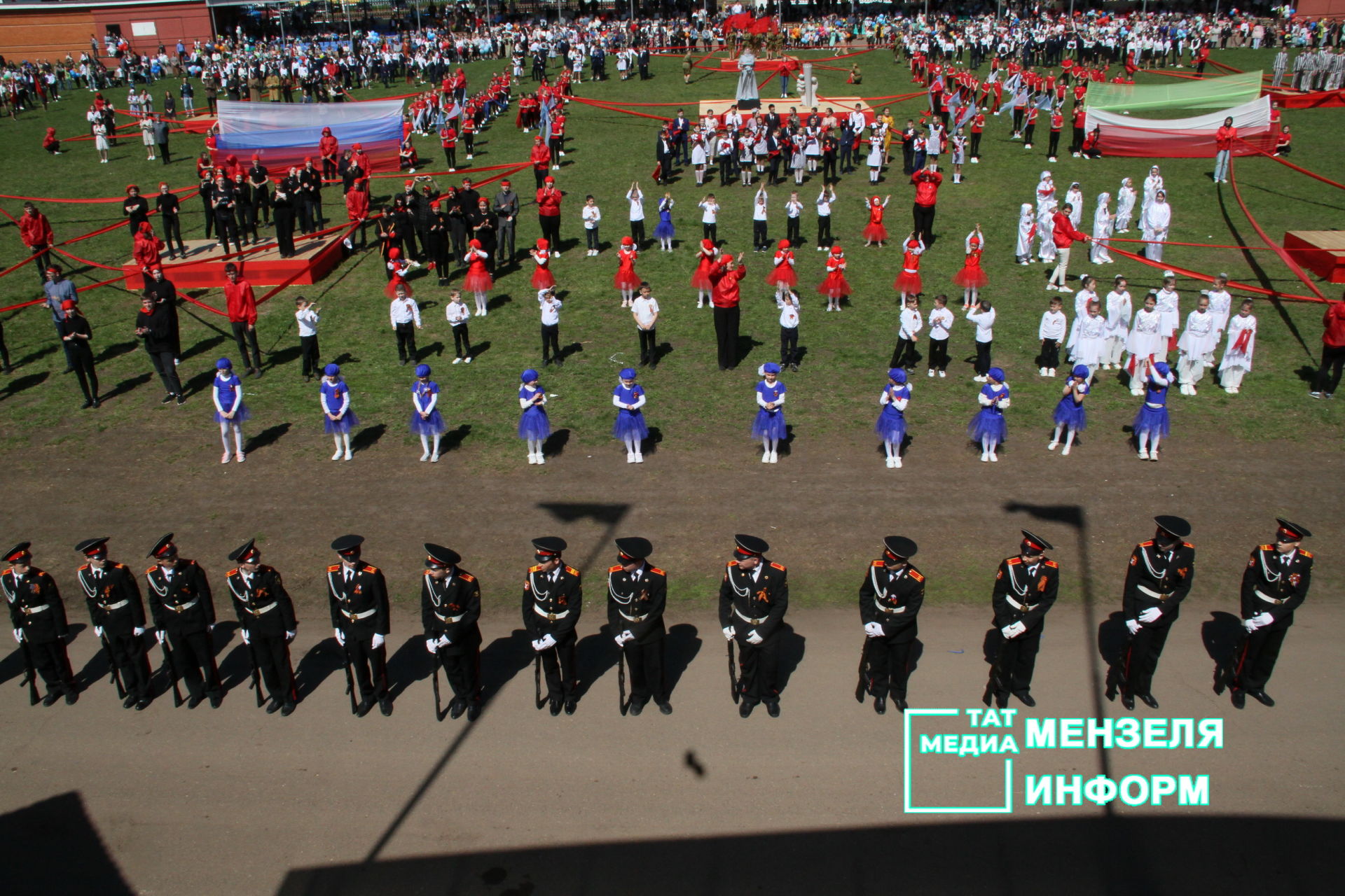 Выступление кадетов на Параде Победы в Мензелинске