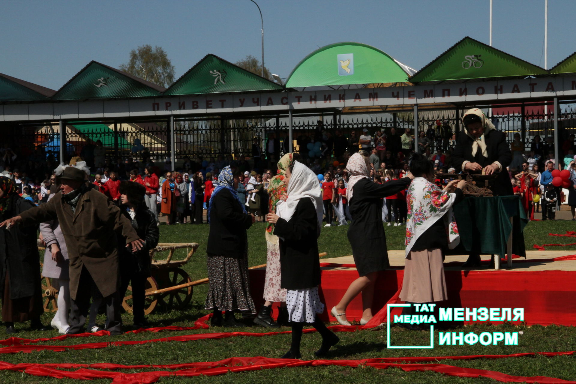 Театрализованное представление в честь Дня Победы в Мензелинске