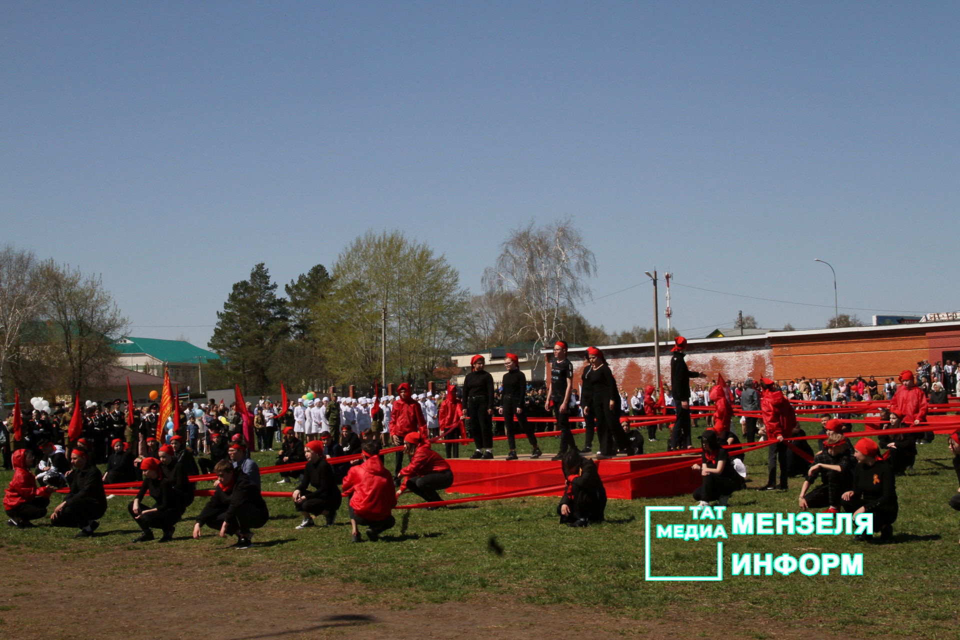 Театрализованное представление в честь Дня Победы в Мензелинске