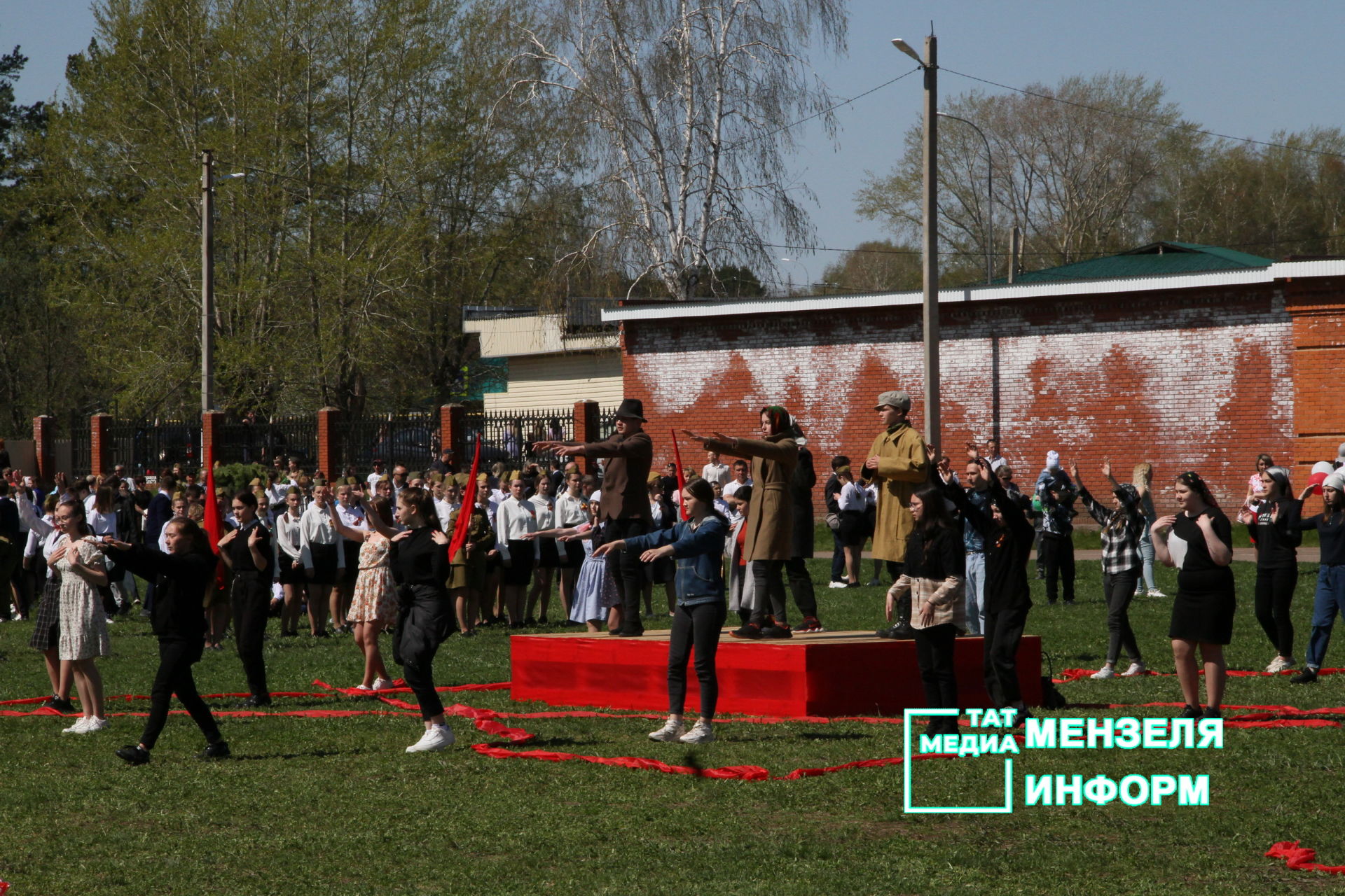 Театрализованное представление в честь Дня Победы в Мензелинске