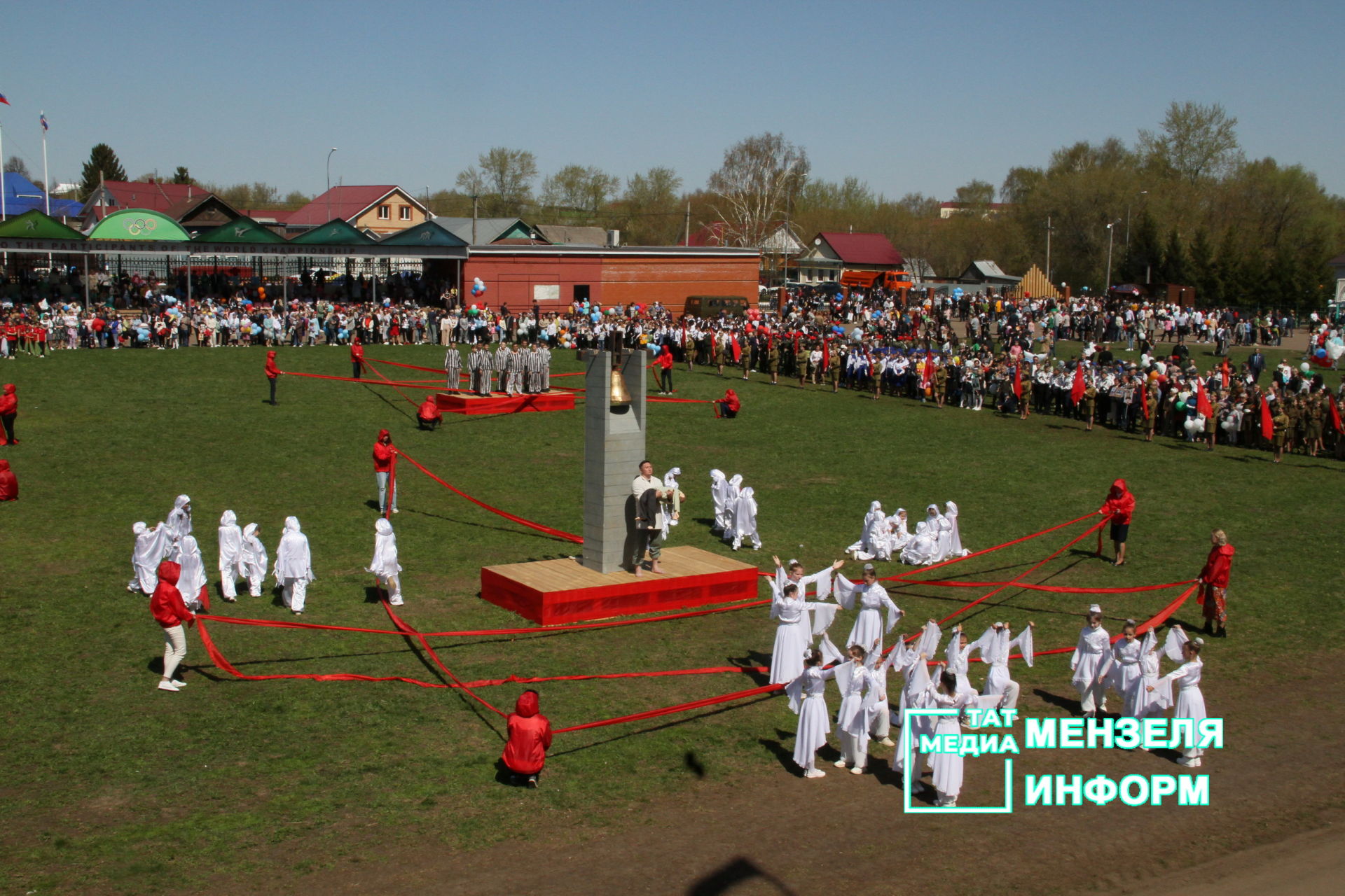 Театрализованное представление в честь Дня Победы в Мензелинске