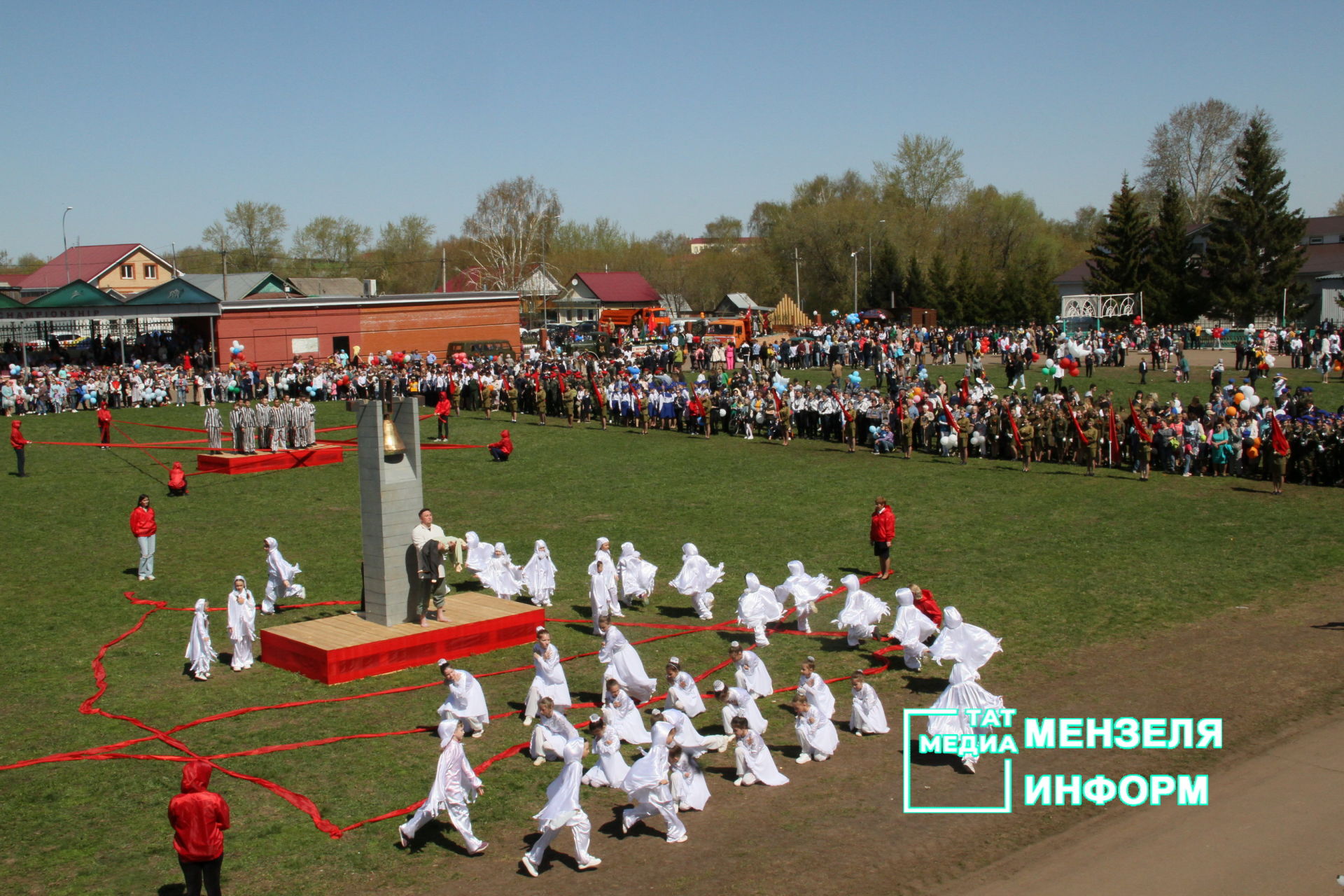 Театрализованное представление в честь Дня Победы в Мензелинске