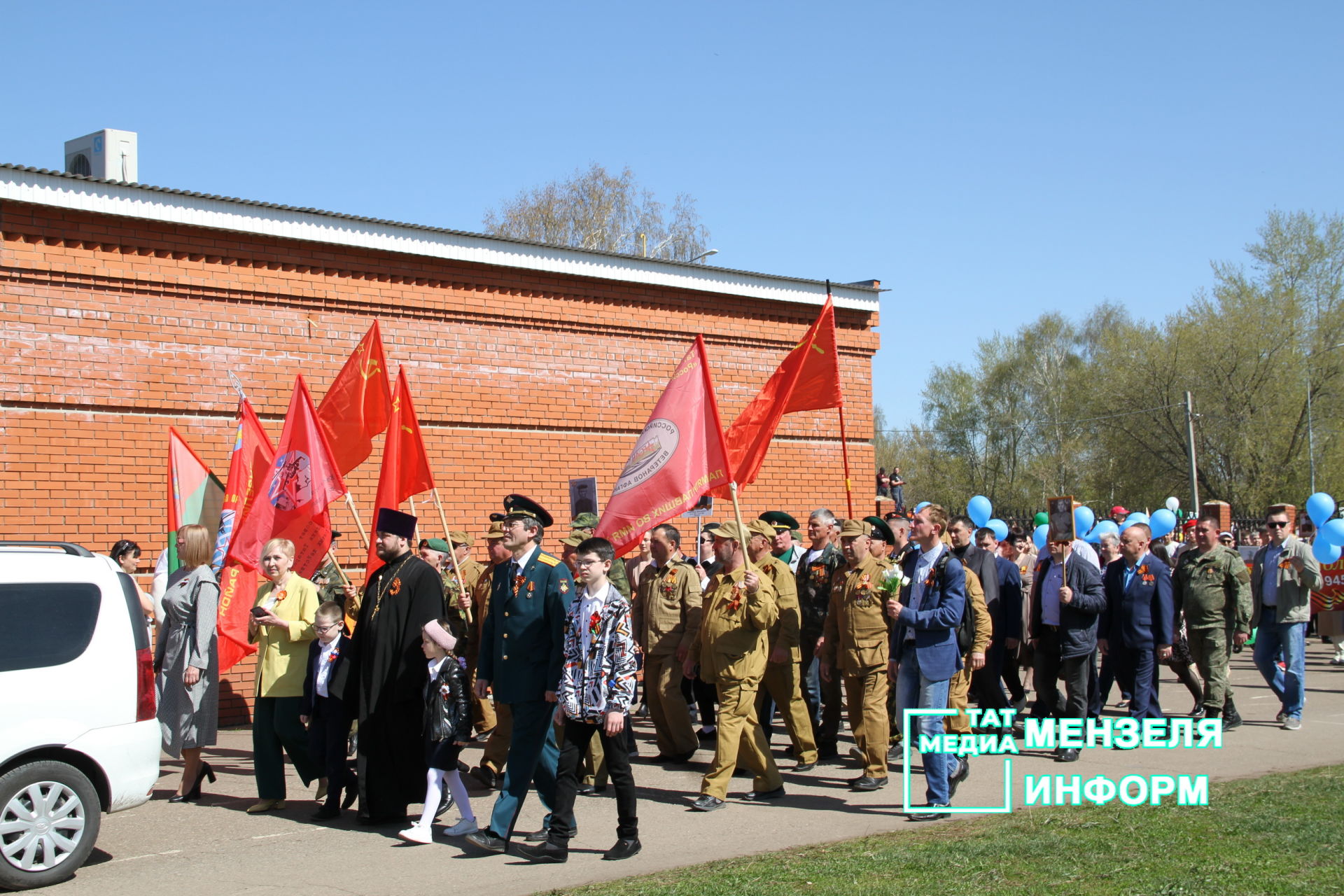 Парад Победы 9 мая в Мензелинске