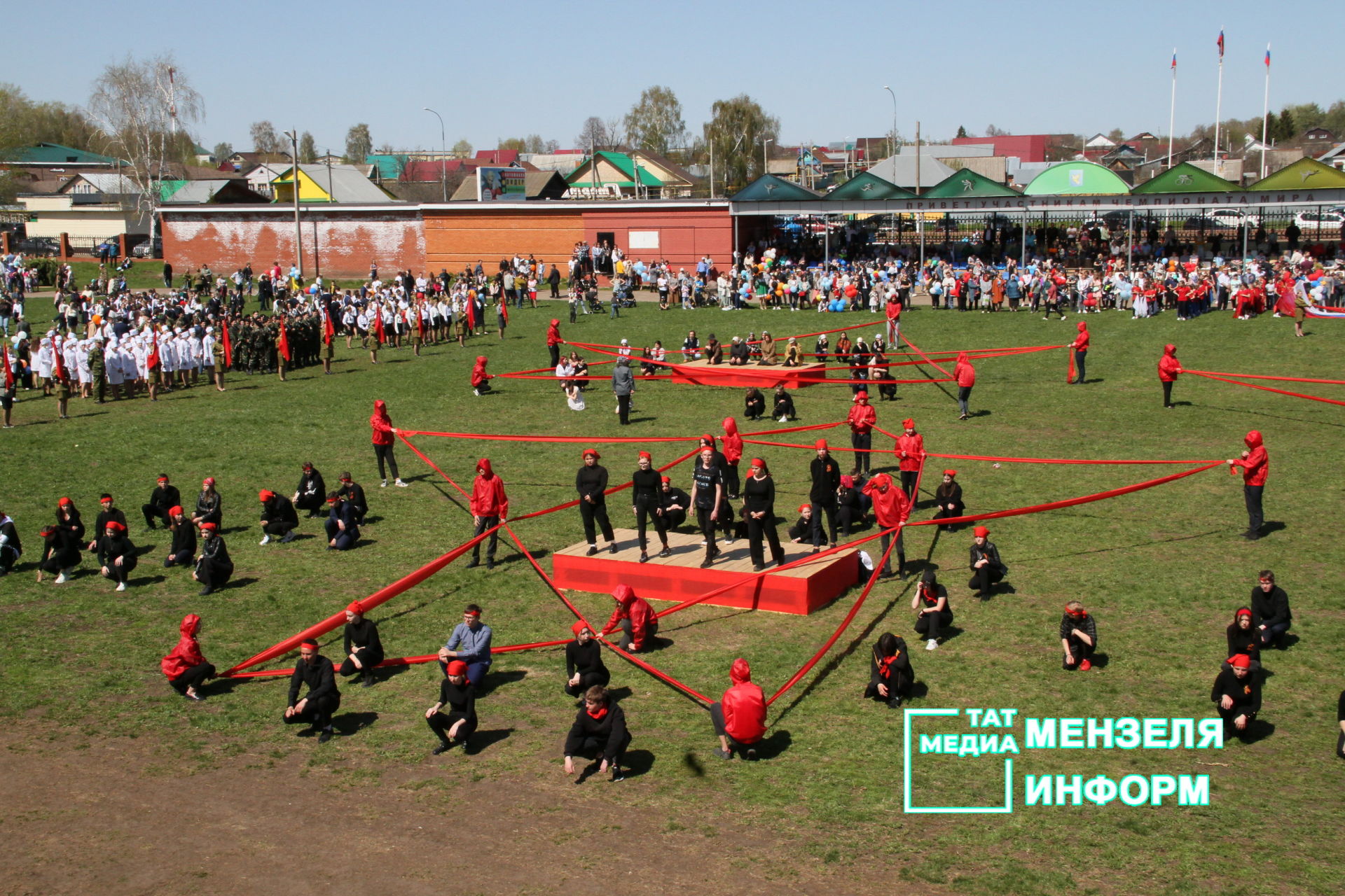 Театрализованное представление в честь Дня Победы в Мензелинске