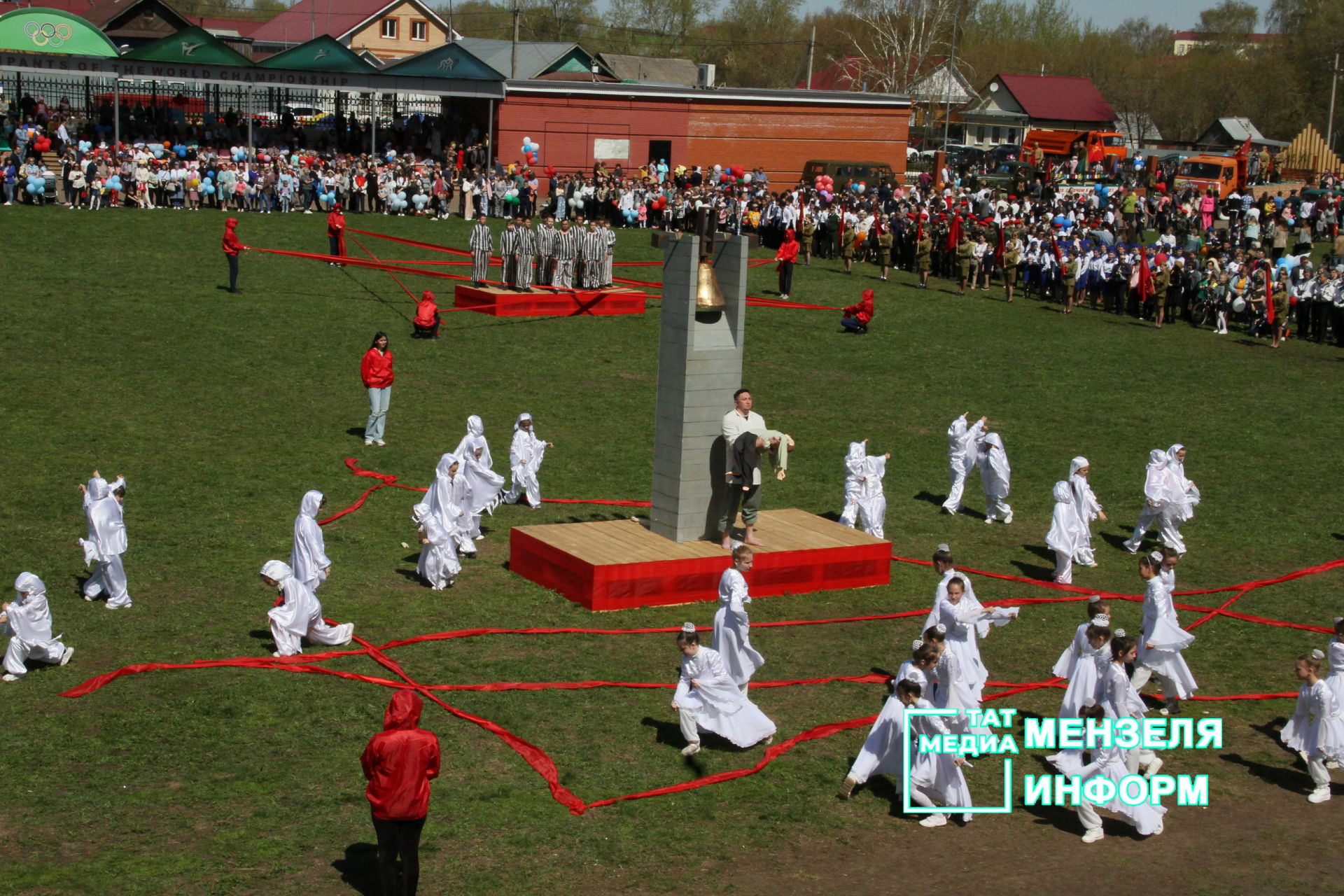 Театрализованное представление в честь Дня Победы в Мензелинске