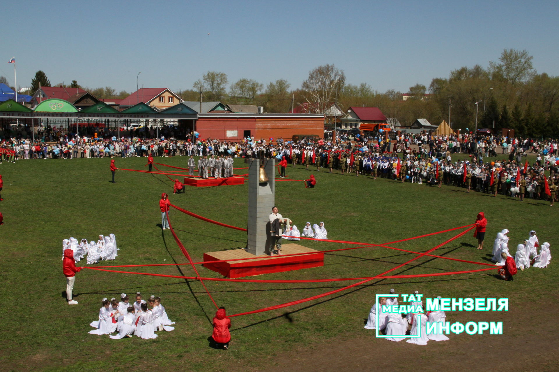 Театрализованное представление в честь Дня Победы в Мензелинске