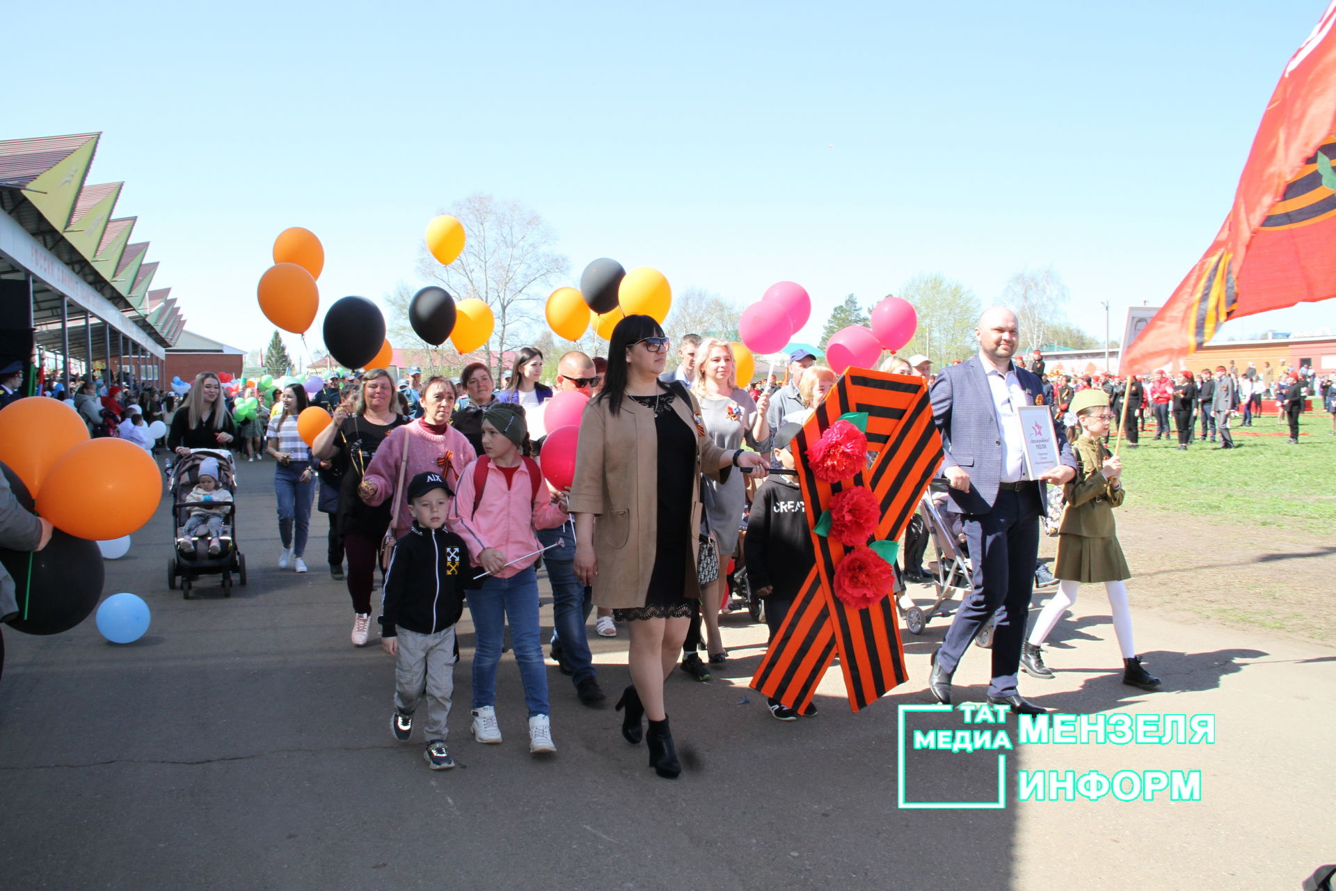 Парад Победы 9 мая в Мензелинске