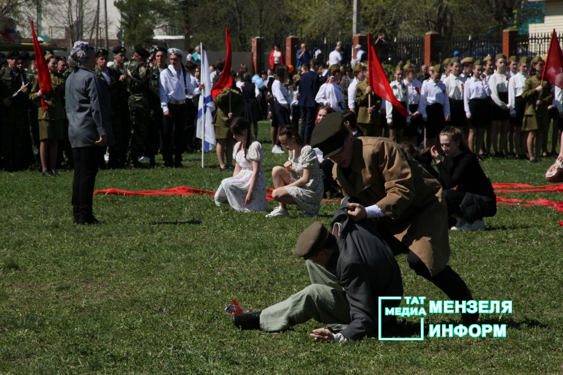 Театрализованное представление в честь Дня Победы в Мензелинске