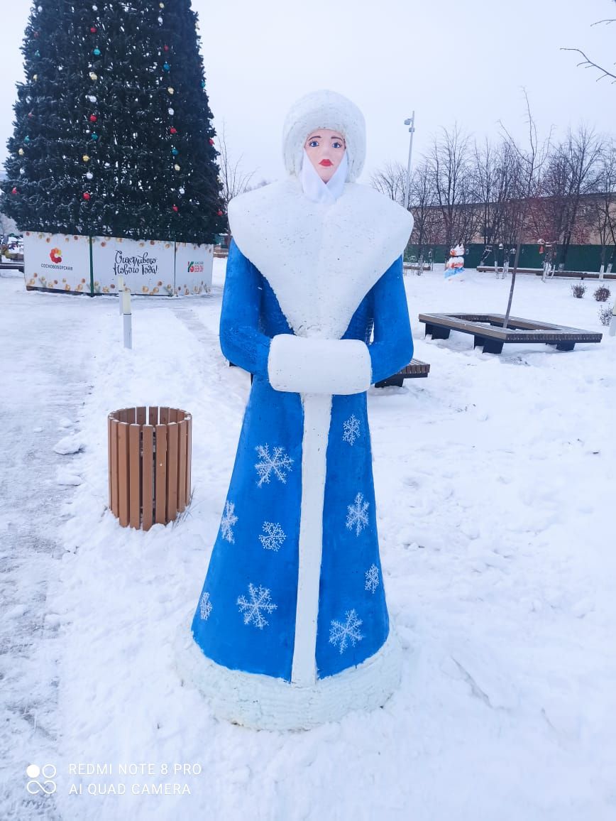 Новогодний Мензелинск прекрасен и днём, и вечером