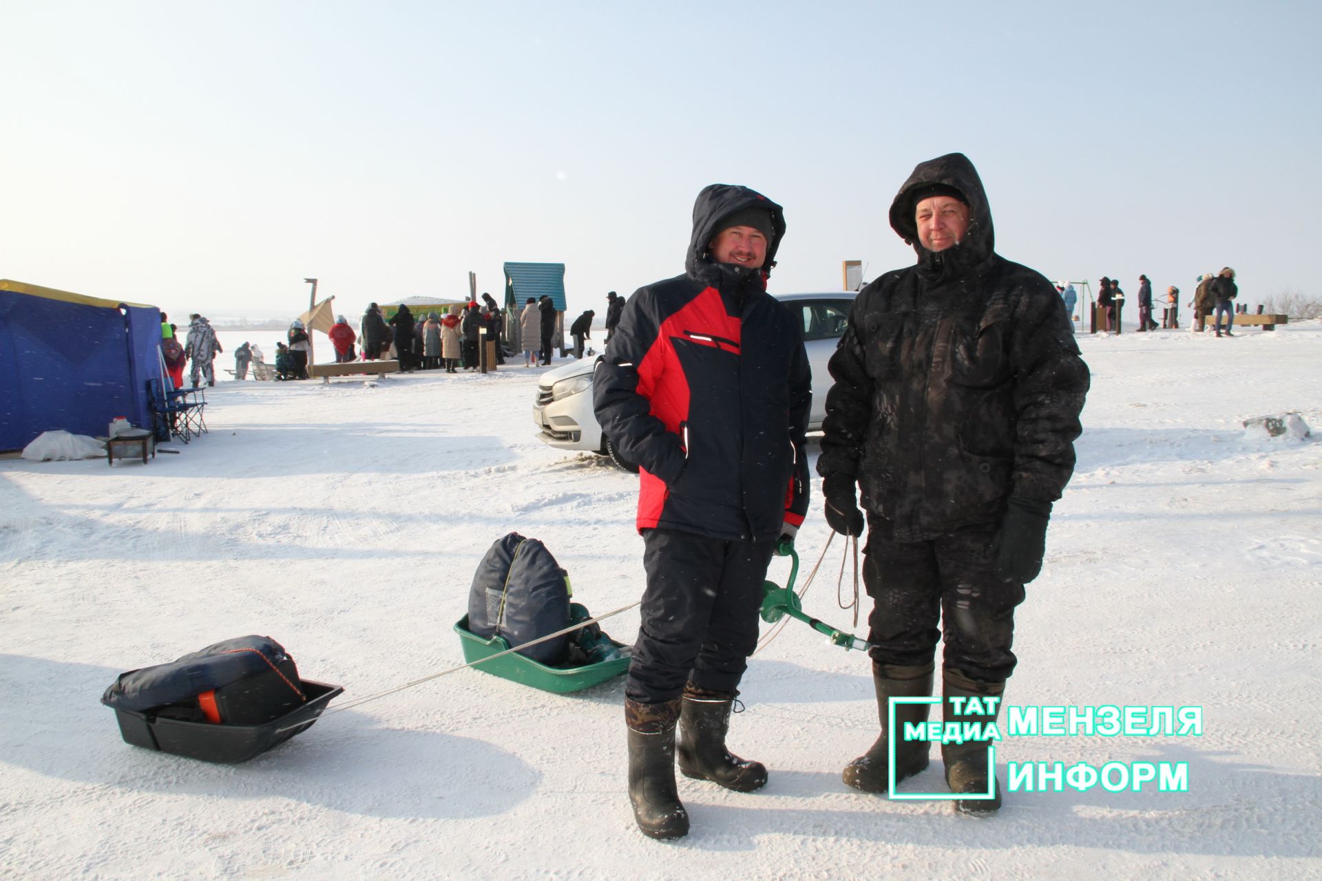 Соревнования по зимней ловле рыбы  и фестиваль ухи в Мензелинске