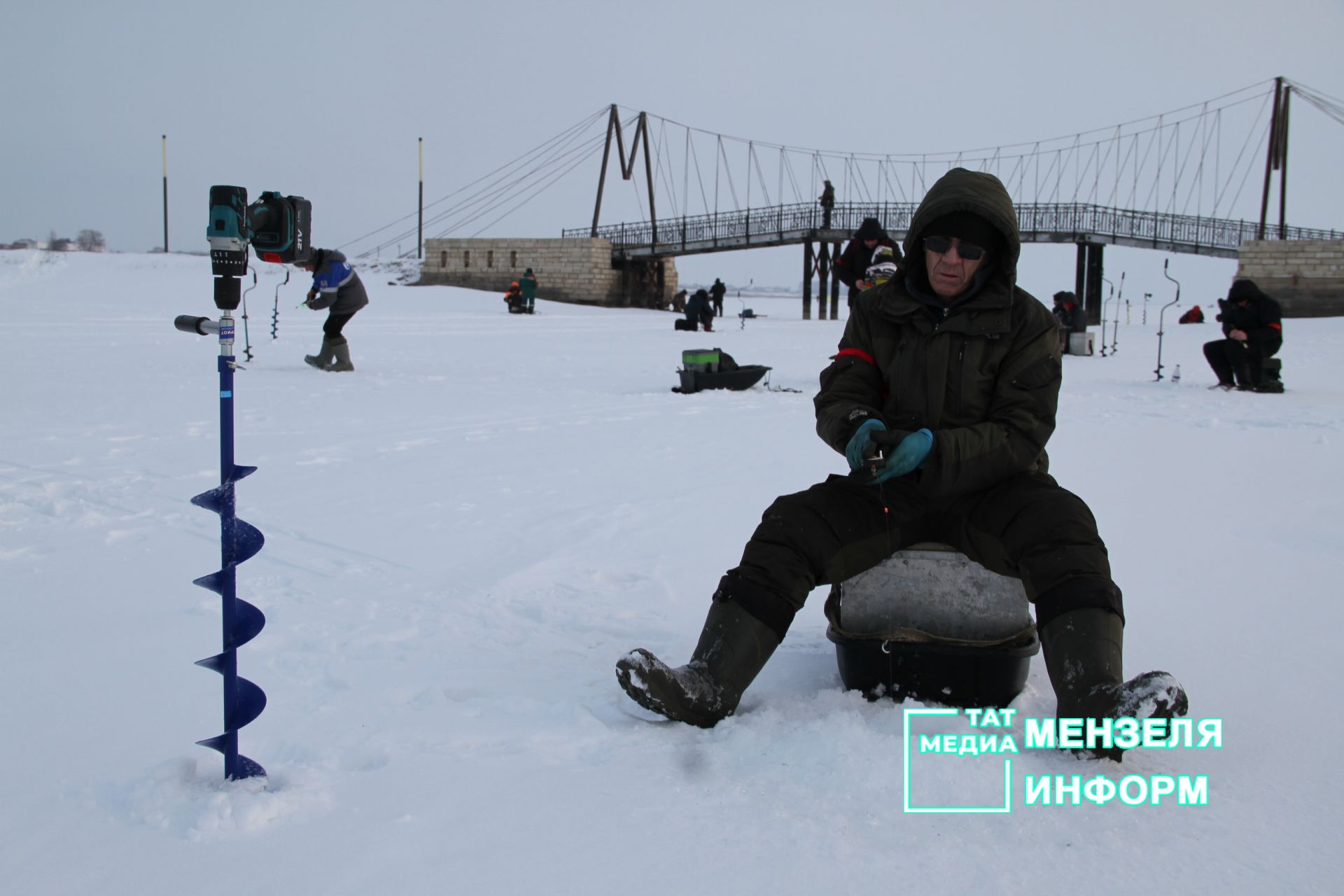 Соревнования по зимней ловле рыбы  и фестиваль ухи в Мензелинске