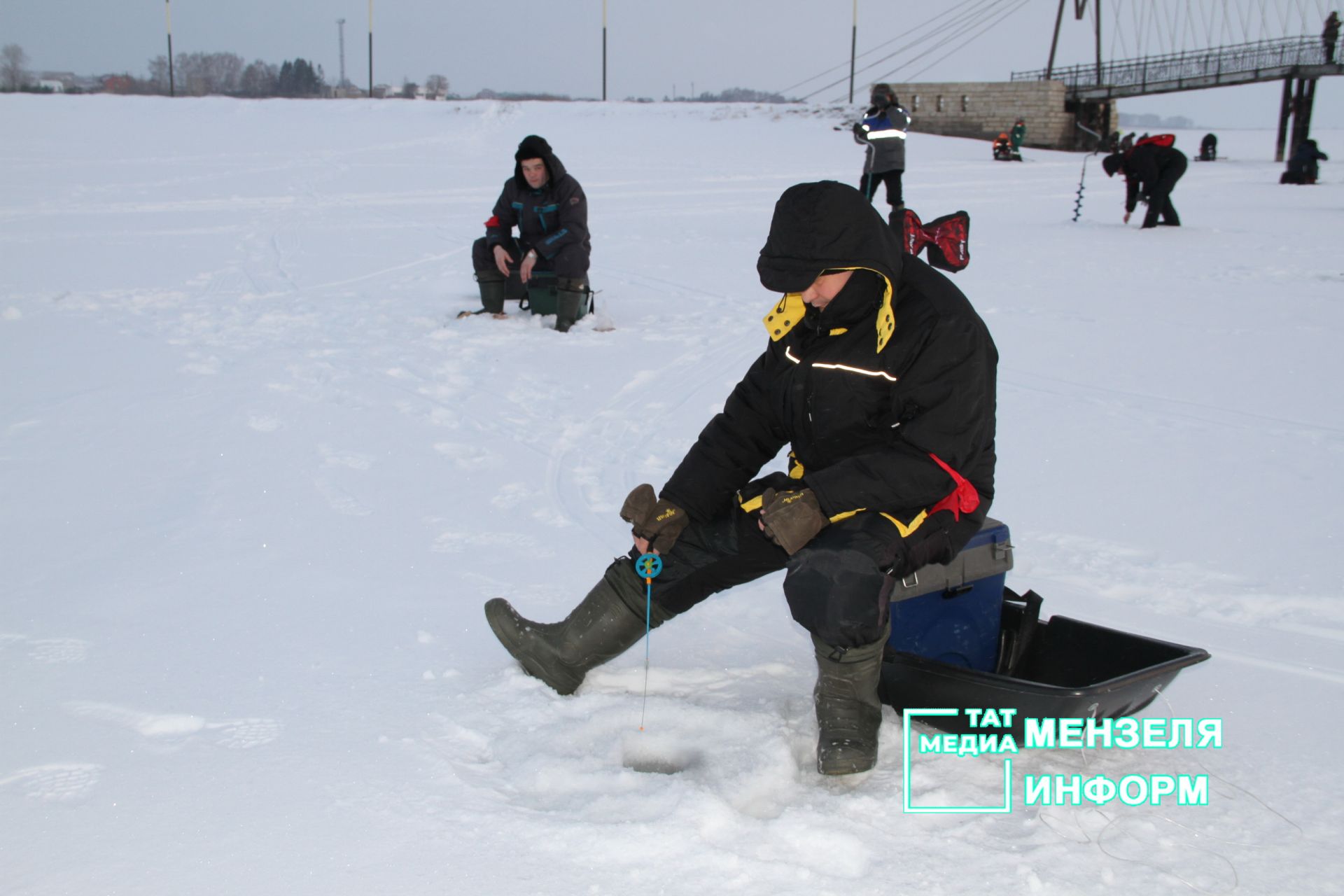 Соревнования по зимней ловле рыбы  и фестиваль ухи в Мензелинске