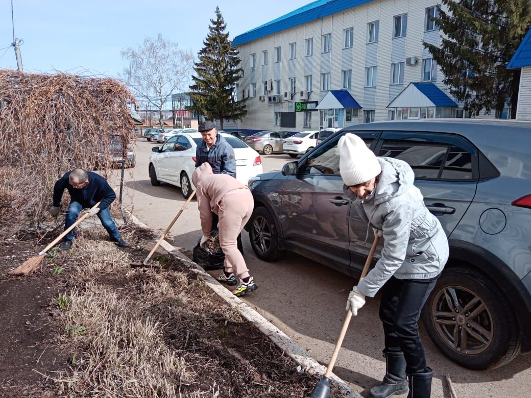 Общими усилиями мензелинцы навели чистоту