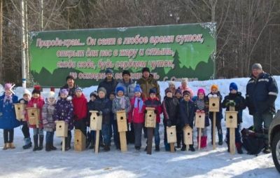 Учащиеся СОШ №1 г.Мензелинск справили "Новоселье птиц"