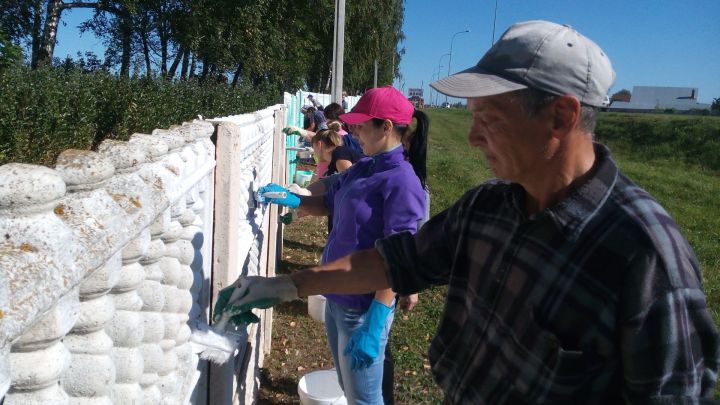 Первые кадры с общегородского субботника в Мензелинске