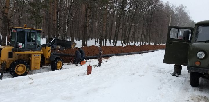 Водопроводная трасса обновляется