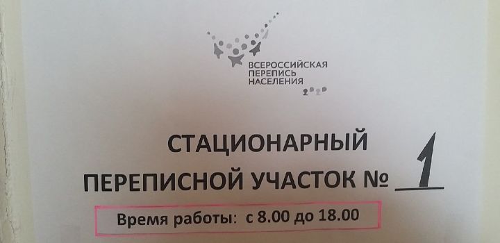 Стационарные пункты переписи населения будут работать и в выходные дни