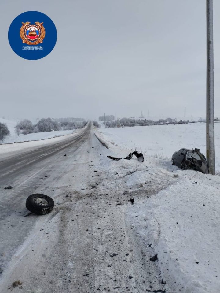 В Татарстане при столкновении двух автомобилей погиб один человек